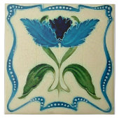 Art nouveau ceramic tile fliese (Vorderseite)