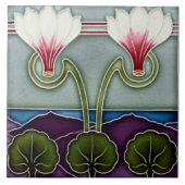 Art nouveau ceramic tile fliese (Vorderseite)
