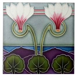 Art nouveau ceramic tile fliese
