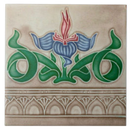 Art Nouveau ceramic tile Fliese