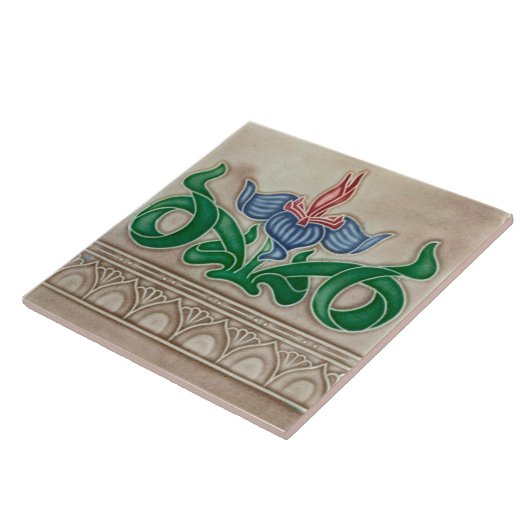 Art Nouveau ceramic tile Fliese (Seite)