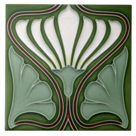 Art Nouveau Ceramic Wall fireplace Tile Fliese