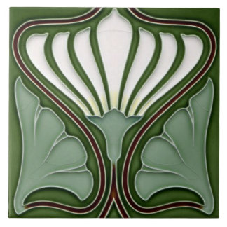 Art Nouveau Ceramic Wall fireplace Tile Fliese