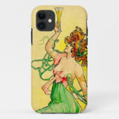 Art Nouveau Champagnerfrau Case-Mate iPhone Hülle (Rückseite)