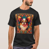 Art Nouveau Chihuahua Funny Chihuahua Design T-Shirt (Vorderseite)