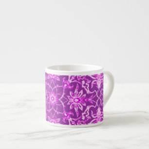 Art Nouveau Chinese Pattern - Amethyst Lila Espressotasse