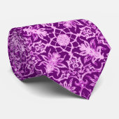 Art Nouveau Chinese Pattern - Amethyst Lila Krawatte (Gerollt)