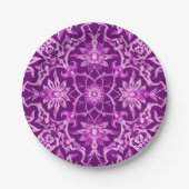 Art Nouveau Chinese Pattern - Amethyst Lila Pappteller (Vorderseite)