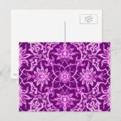 Art Nouveau Chinese Pattern - Amethyst Lila Postkarte (Vorne/Hinten)