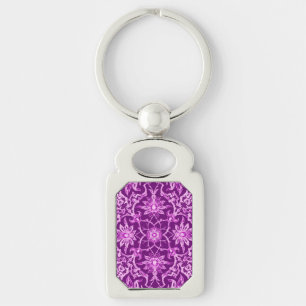 Art Nouveau Chinese Pattern - Amethyst Lila Schlüsselanhänger