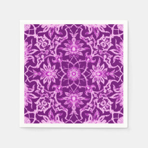 Art Nouveau Chinese Pattern - Amethyst Lila Serviette