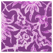 Art Nouveau Chinese Pattern - Amethyst Lila Stoff (Nahaufnahme)