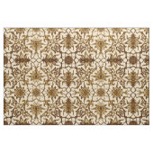 Art Nouveau Chinese Pattern - Braun und Beige Stoff (Fat Quarter (45,7 x 55,9 cm))