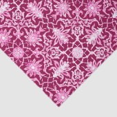 Art Nouveau Chinese Pattern - Burgund Wein Seidenpapier (Ausschnitt)