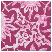 Art Nouveau Chinese Pattern - Burgund Wein Stoff (Nahaufnahme)