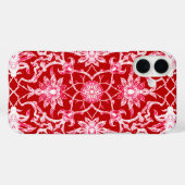 Art Nouveau Chinese Pattern - Deep Red Case-Mate iPhone Hülle (Rückseite (Horizontal))
