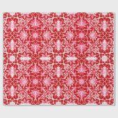 Art Nouveau Chinese Pattern - Deep Red Geschenkpapier (Flach)
