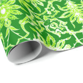 Art Nouveau Chinese Pattern - Emerald Green Geschenkpapier (Rolleneckpunkt)