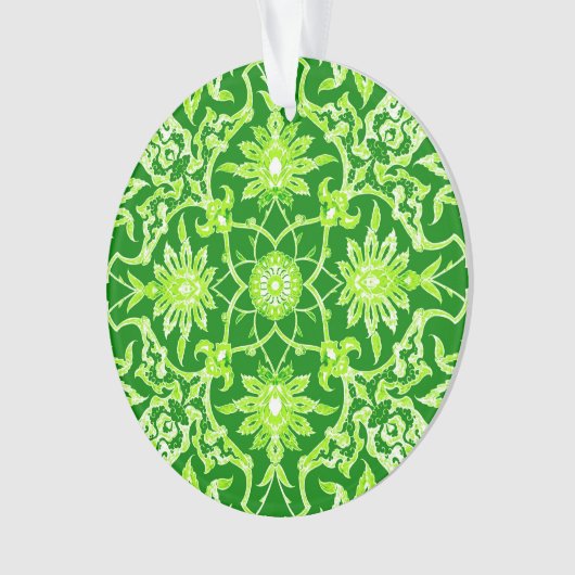 Art Nouveau Chinese Pattern - Emerald Green Ornament (Vorderseite)