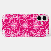 Art Nouveau Chinese Pattern - Fuchsia Pink Case-Mate iPhone Hülle (Rückseite (Horizontal))