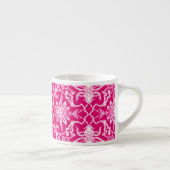Art Nouveau Chinese Pattern - Fuchsia Pink Espressotasse (Rechts)
