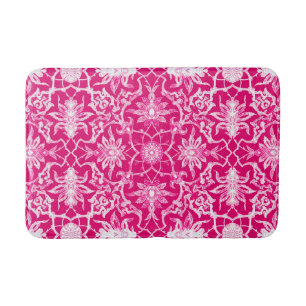 Art Nouveau Chinese Pattern - Fuschia Pink Badematte