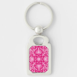Art Nouveau Chinese Pattern - Fuschia Pink Schlüsselanhänger