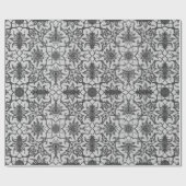Art Nouveau Chinese Pattern - Silver Gray Geschenkpapier (Flach)