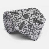 Art Nouveau Chinese Pattern - Silver Gray Krawatte (Gerollt)