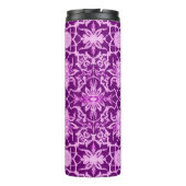 Art Nouveau Chinese Tile, Amethyst Lila Thermosbecher (Rückseite)