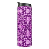 Art Nouveau Chinese Tile, Amethyst Lila Thermosbecher (Nach rechts gedreht)