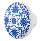 Art Nouveau Chinese Tile - Cobalt Blue & White Keramikknauf (Rechts)