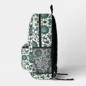 Art Nouveau Chinesisches Blumenmuster Repro mit Na Bedruckter Rucksack (Rechts)