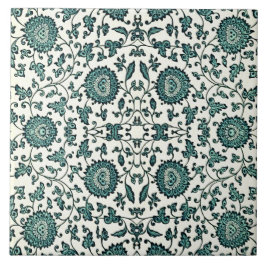 Art Nouveau Chinesisches Blumenmuster Reproduktion Fliese