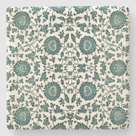 Art Nouveau Chinesisches Blumenmuster Reproduktion Steinuntersetzer