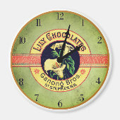 Art nouveau chocolate advertisement clock  magnet (Vorne)