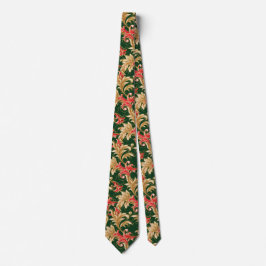 Art Nouveau Christmas Blätter Neck Tie Krawatte