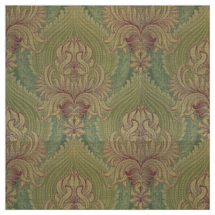 Art Nouveau Chrysanthema & Artichoke Muster Stoff