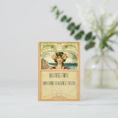 Art Nouveau Chubby Biz Card Visitenkarte (Stehend Vorderseite)