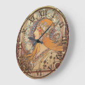 Art Nouveau Clock Große Wanduhr (Winkel)