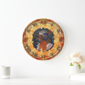 Art Nouveau Clock Große Wanduhr (Zuhause)