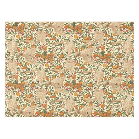 Art Nouveau Cockatoo Muster von Walter Crane Tischdecke (Vorderseite (Horizontal))