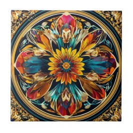 Art Nouveau Colorado Floral Fliese