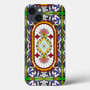 Art Nouveau Colorful Tiffany gestanztes Glas Fenst Case-Mate iPhone Hülle