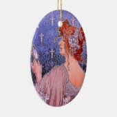 Art Nouveau Corset Werbung Keramikornament (Rechts)