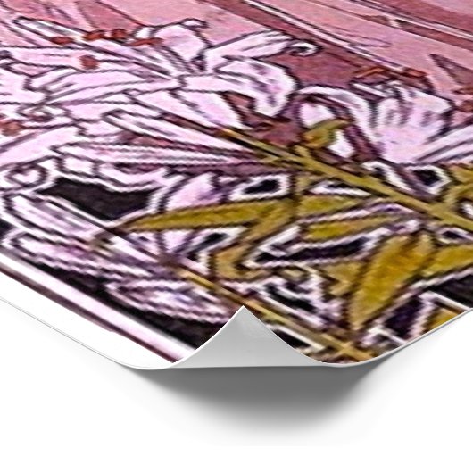 Art Nouveau Corset Werbung Poster (Ecke)