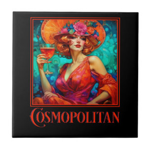 Art Nouveau Cosmopolitan Fliese