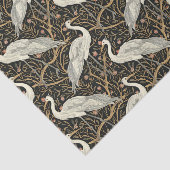 Art Nouveau Crane Bird Seamless Seidenpapier (Ausschnitt)
