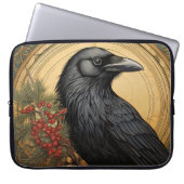 Art Nouveau Crow Laptop Bag Laptopschutzhülle (Vorderseite)