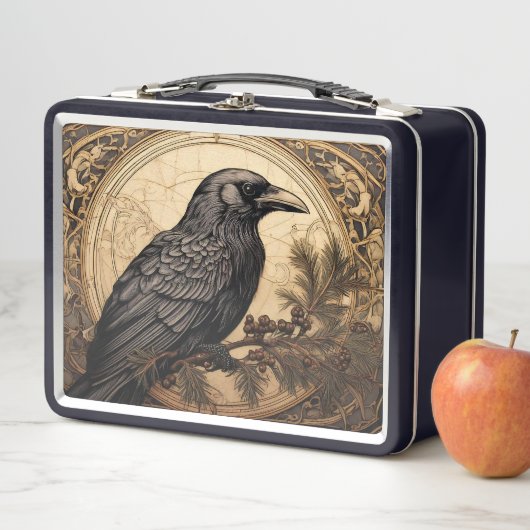 Art Nouveau Crow Lunchbox (Beispiel)